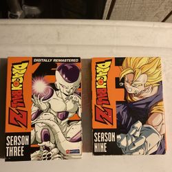 DBZ Season 3 And 9 Dvd Sets