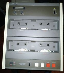 Vintage Sony CCP-1300 Cassette Tape Duplicator High Speed with Cover