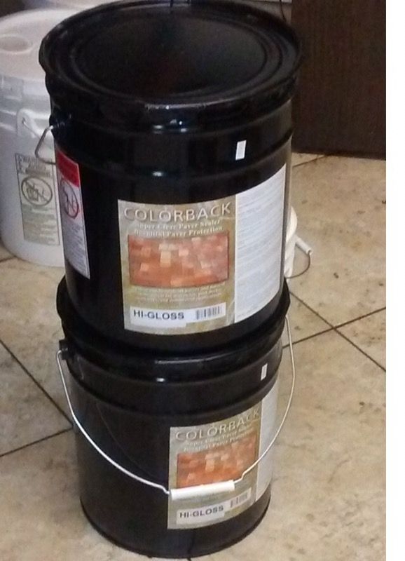 Color back paver sealer 5 gallons