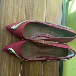 Red Snake Heels