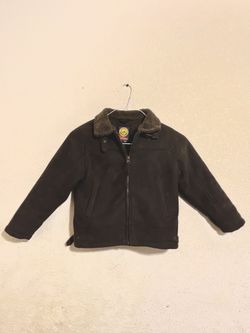 Boys Suede Bomber Jacket  Size 7