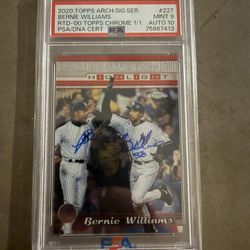 Bernie Williams Auto 1/1 