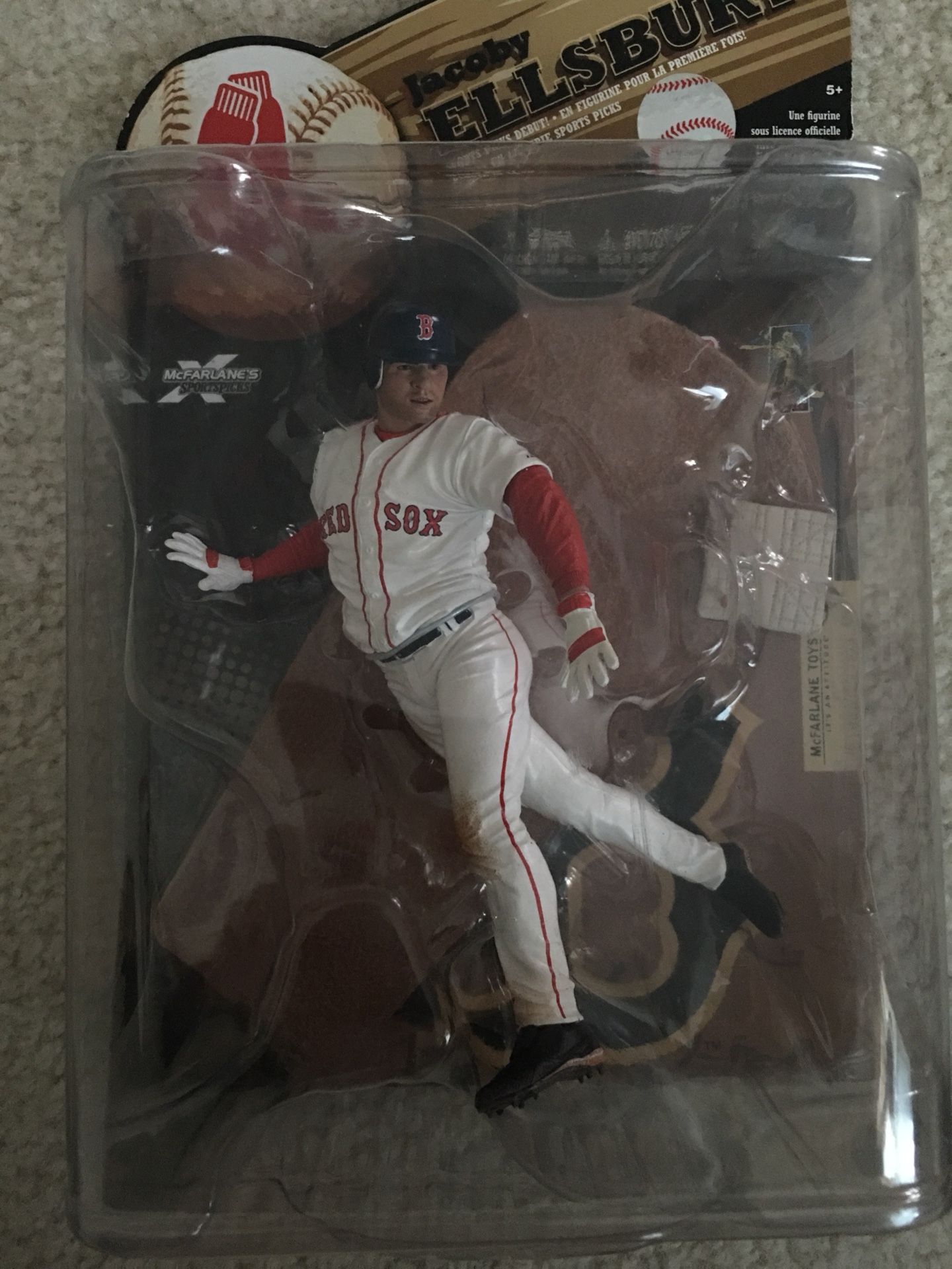 Jacoby Ellsbury McFarlane Action Figure Sports Pick Debut MLB 2009 Wave 2 asking $10