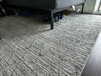 Barmond Area Rug in Aria Silver 8ftx10ft