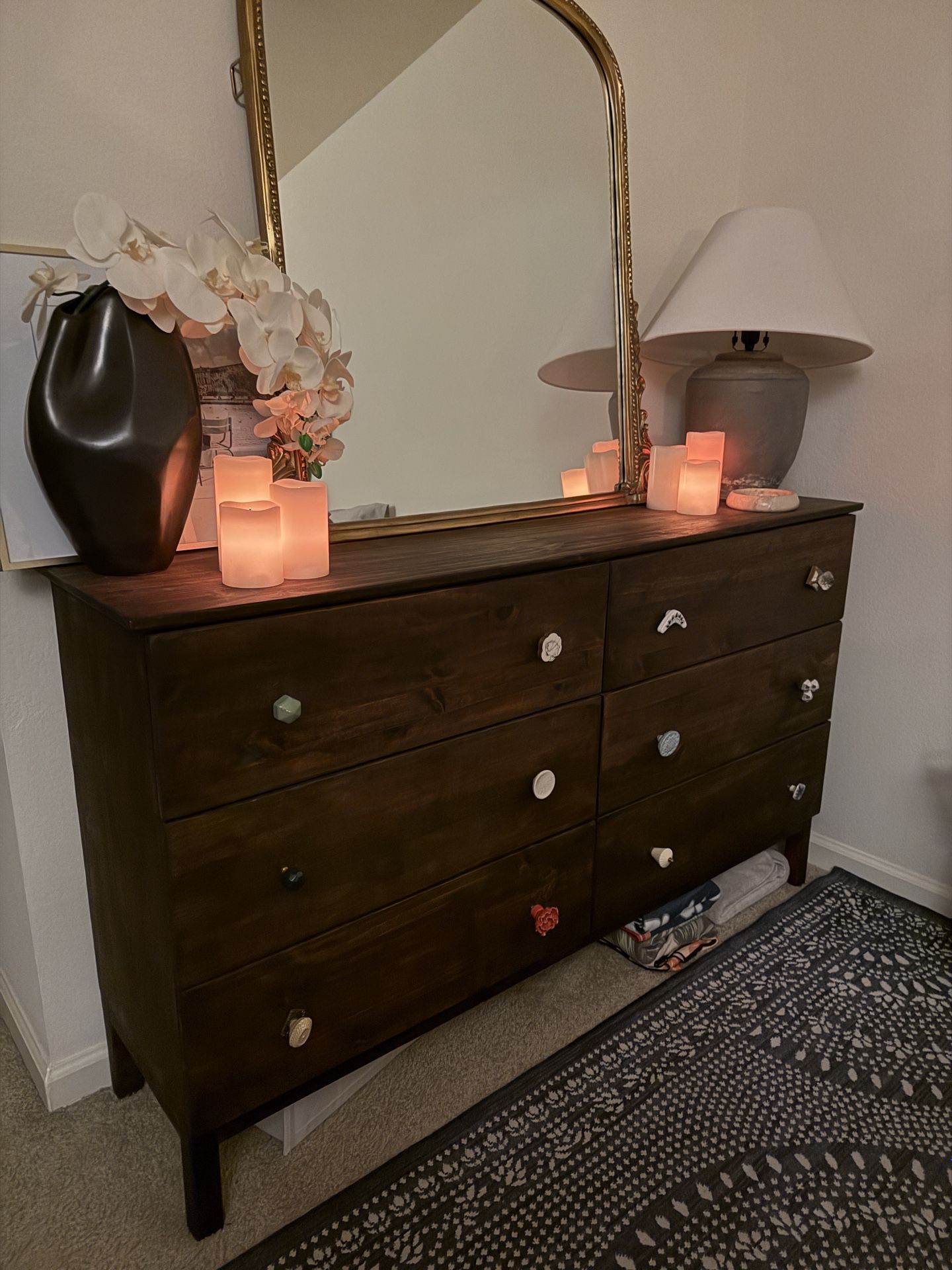 Stain Smooth Wooden Dresser