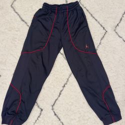 VINTAGE Jordan Men Activewear Pants Medium Black Track Jogger Y2K