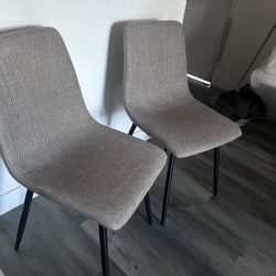 ✅NEW 2-GRAY DINING CHAIRS