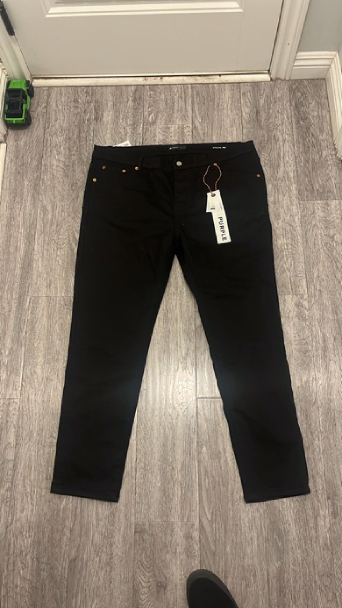 purple jeans