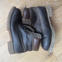 Brown Timberland Leather Boots