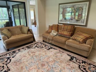 Bernhardt Couch and Loveseat