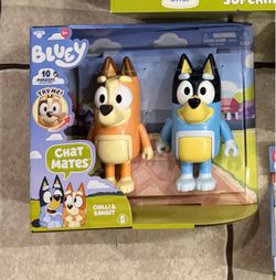 Bluey Chilli and Bandit Chat Mates