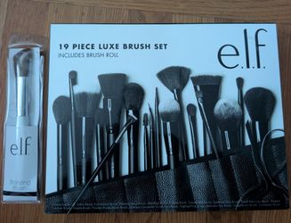 NEW e.l.f. 19-Piece Luxe Brush Set + Bonus Bronzing Brush