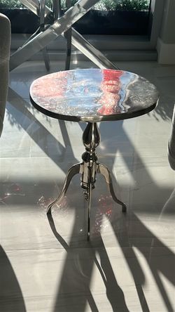 Chrome modern small table