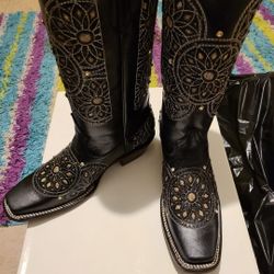 Leather Woman CowboyBoots