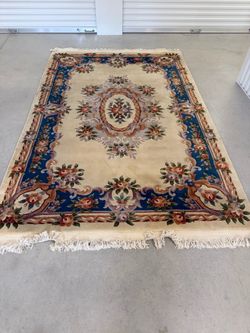 Area Rug- Aubusson-style wool rug