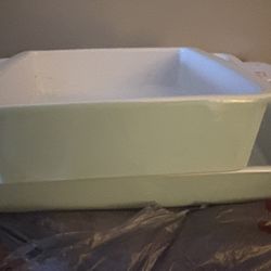 Baking Non Stick heavy Ceramic Oven Pans / Martha Steward/ 10.00 for 2 