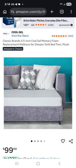 4.5" Cool Gel Twin Size Mattress