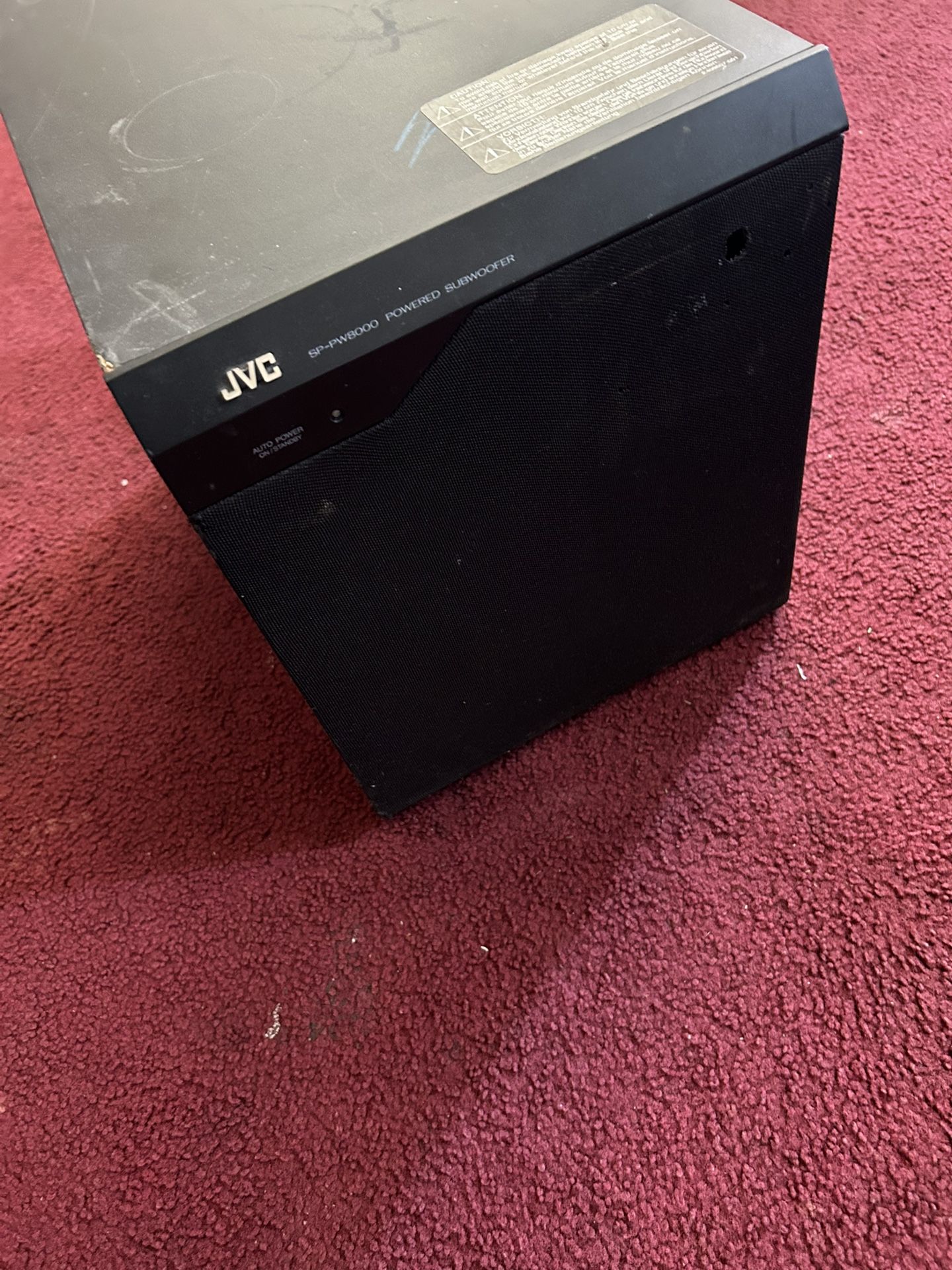 Jvc Speaker . Powered Subwoofer