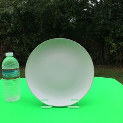 Matte White Dinner Plate or Plant Saucer