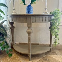Half Circle End Table 