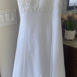 beautiful flower girl white dress