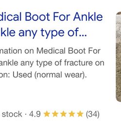 Medical boot for ankle