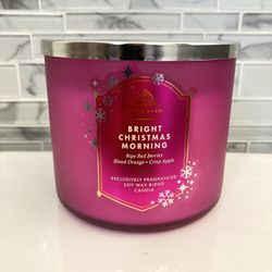 Bath and Body Works Candle Bright Christmas Morning