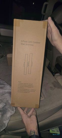 2-Pack LED Outdoor Wall Sconces