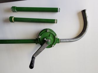 Dayton Rotary Hand Drum Pump 3BY41 - Polypropylene, Complete with Tubes & Spout
