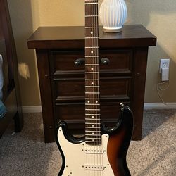 Left-handed Squier Stratocaster