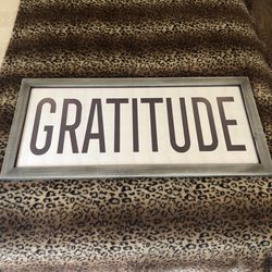 Gratitude Sign