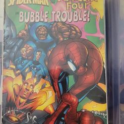 PROMO RARE Spiderman And Fantastic Four Bubble