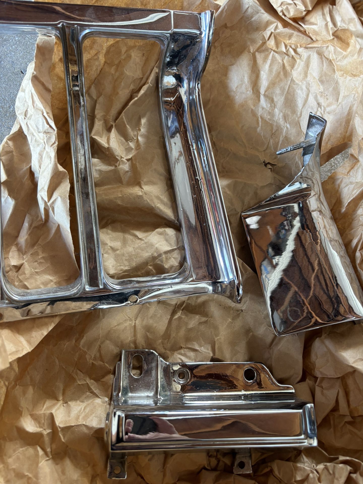 66 Rivera Crash Bars already Rechromed