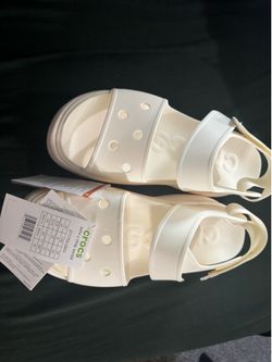 Crocs Soho Y Strap Sandal White Women's Size 9