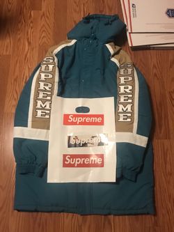 Supreme sideline parka teal