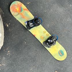 Snowboard With Bindings