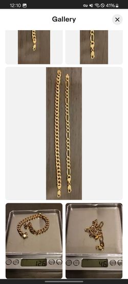 14k and 10k bracelets