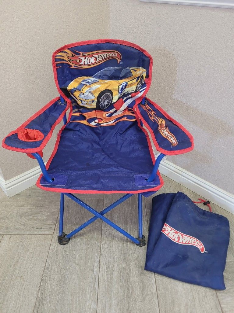Vintage Child's Folding Chair Hot Wheels Brand Camping Outdoors