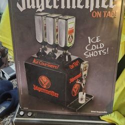Jagermeister Tin Metal Sign
