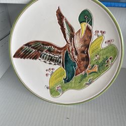 Decorative Hand Painted Duck Plate made in Italy