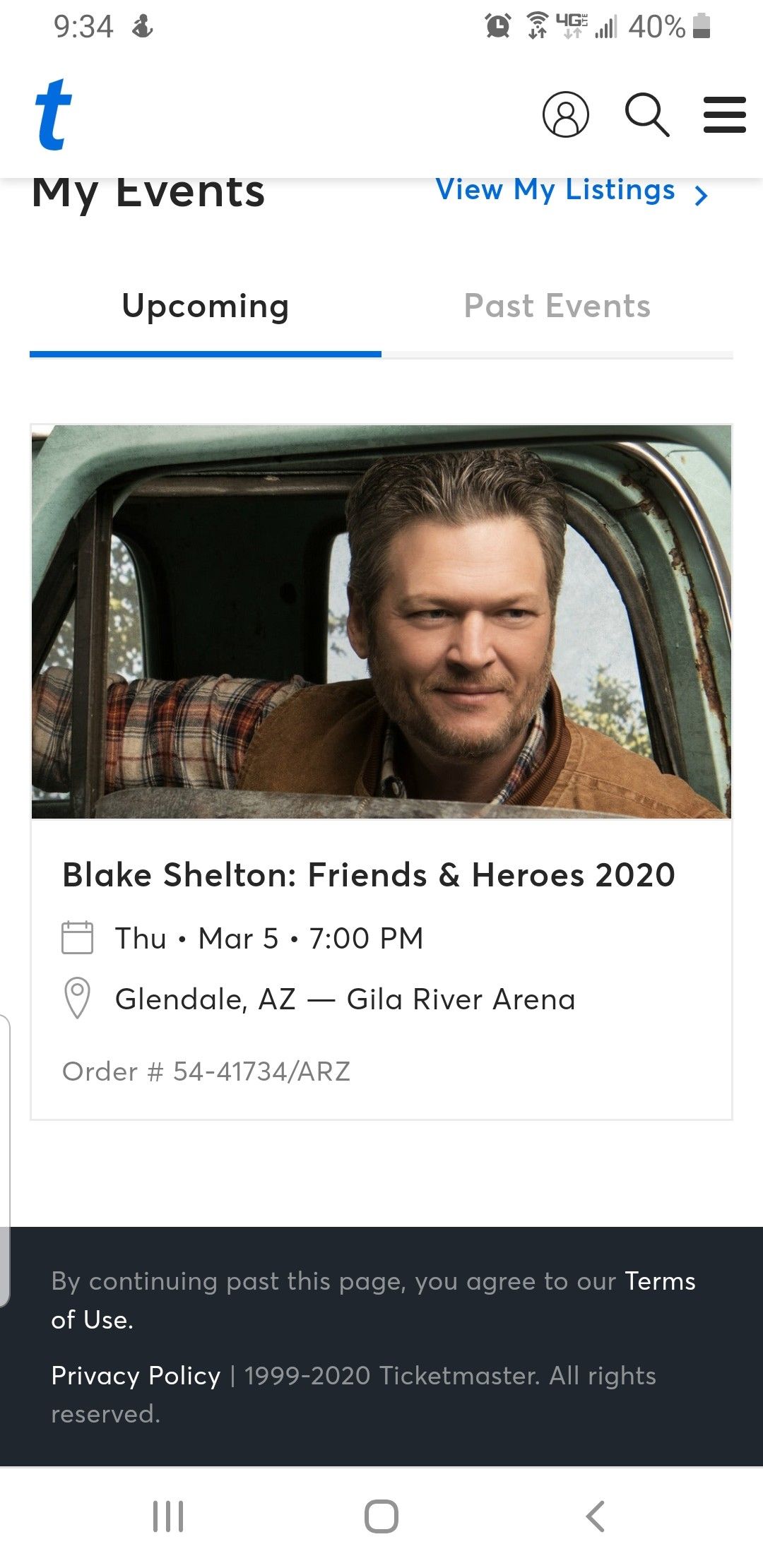 Blake Shelton Tickets - 2