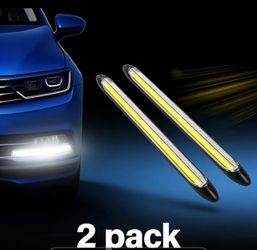 10.83 Inch/27.5Cm Vehicle Outside LED Light Strip, Daytime Running Light Strip, Car Sequential White Running Lights, Turn Signal LED Lights, Universal