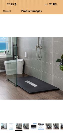 NEW Woodbridge shower base, black