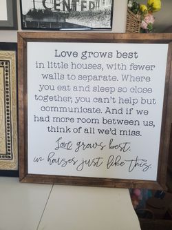 Love Grows Best - Wall Art