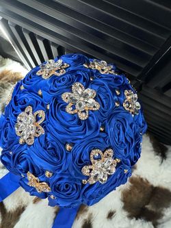 Royal blue bouquet