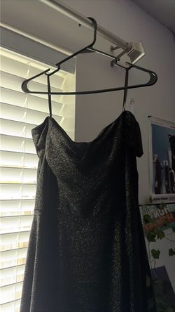 sparkly black formal dress