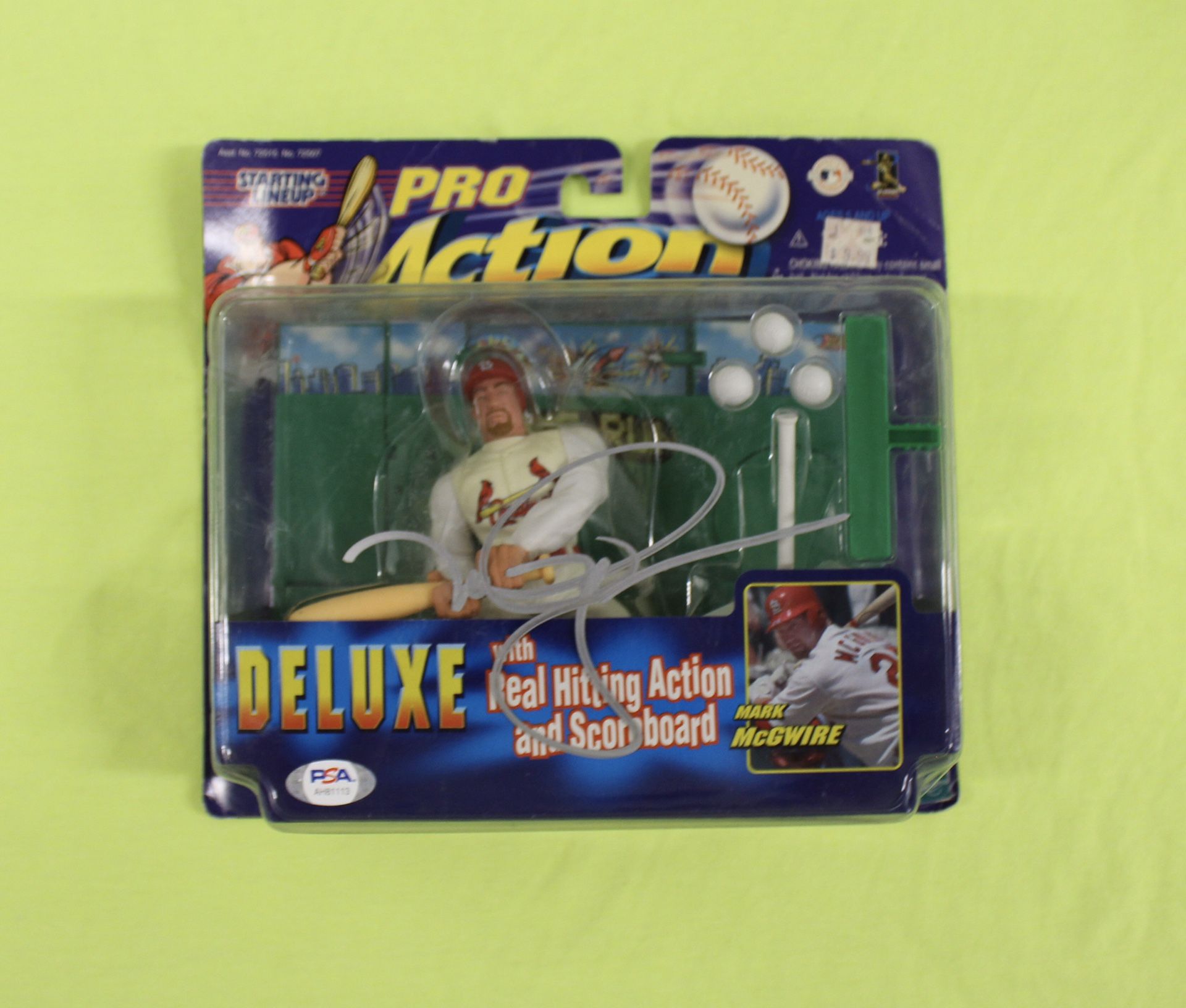 Mark McGwire Signed Autographed Starting Lineup Big Mac St. Louis Cardinals PSA