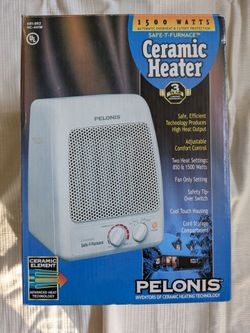 Pelonis Safe-T-Furnace Ceramic Heater 1500W