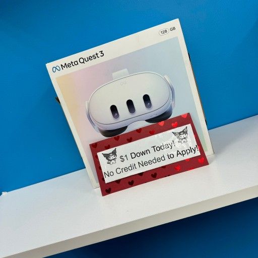 New Meta Quest 3 VR Breakthrough - Payments Available - Pay $1 Down To take It home