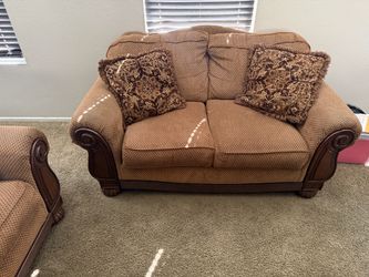 Brown couches